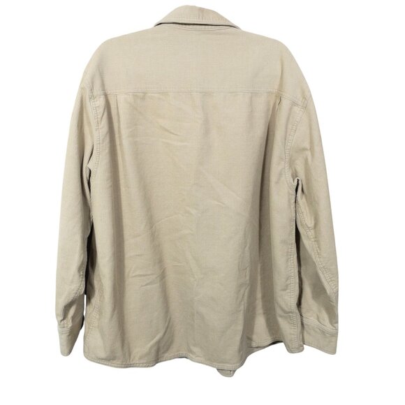 Kahala Tan Corduroy Shirt Jacket 2XL Mens Cotton Blend Button Down Long Sleeve - Picture 2 of 12